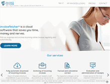 Tablet Screenshot of invoicefetcher.com